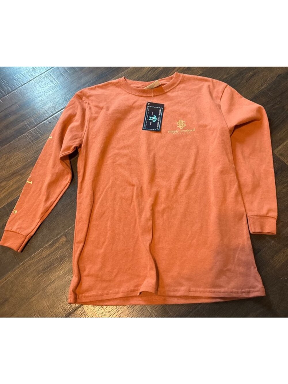 NWT Simply Southern Youth Hey Pumpkin LS T-Shirt Sz YM